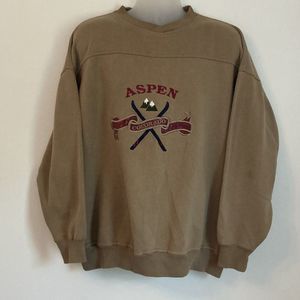 Vintage Crable Sportswear Aspen Colorado Crewneck Sweatshirt Size XL